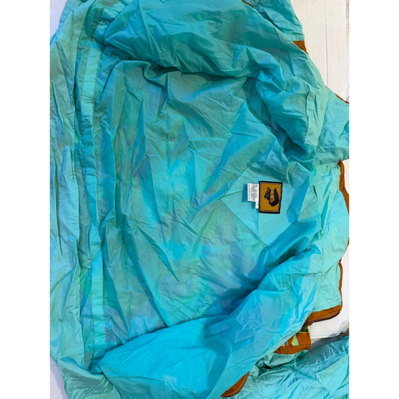 VTG New Women's FOXRUN Teal Multi-color Tropical Print Jacket Size L - Picture 11 of 11